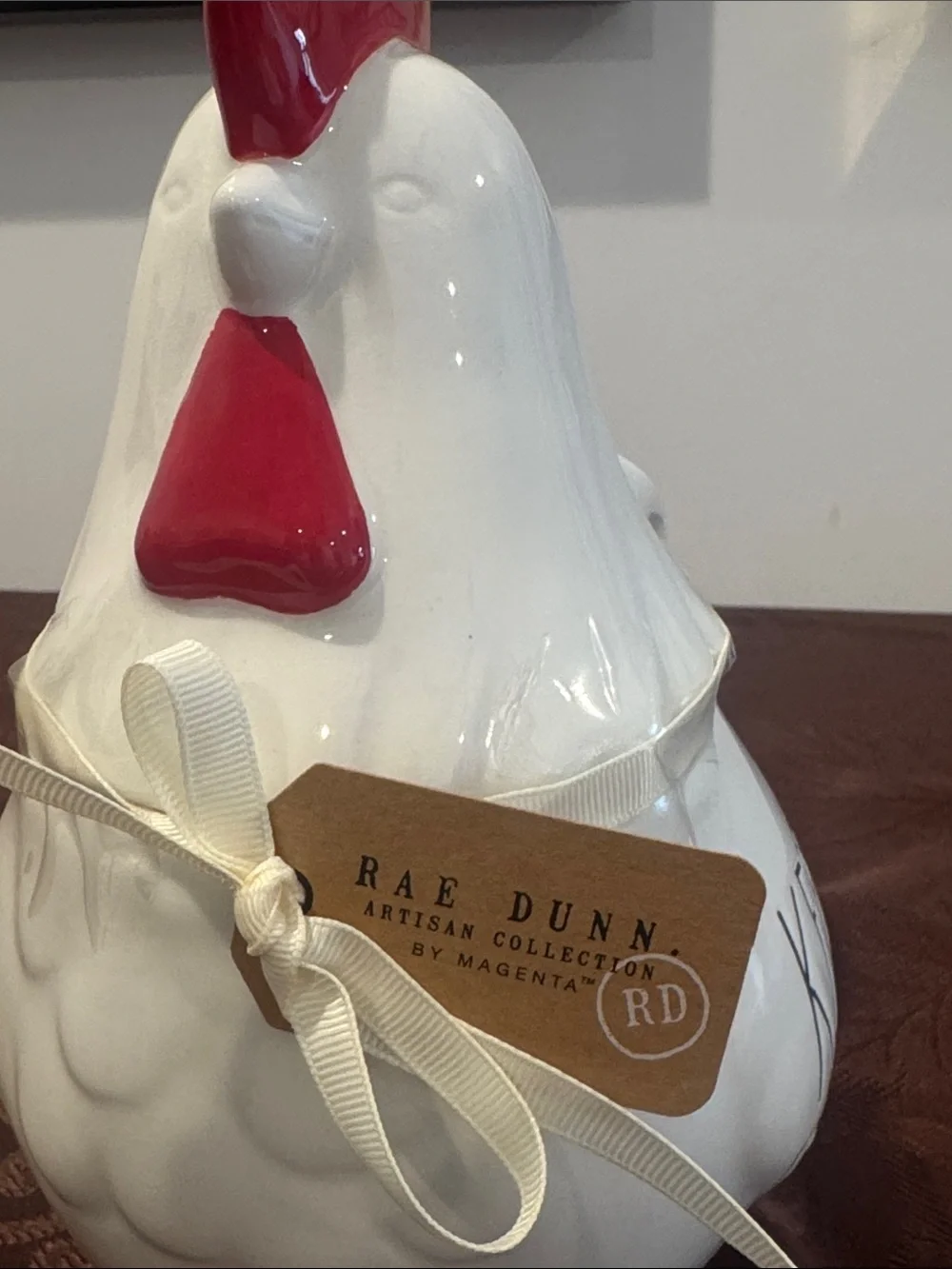 🐓Rae Dunn White Ceramic Hen Canister